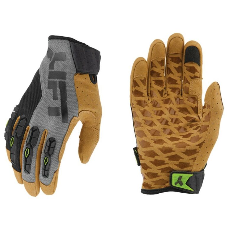 Lift Safety Handler Gloves Gray Brown 