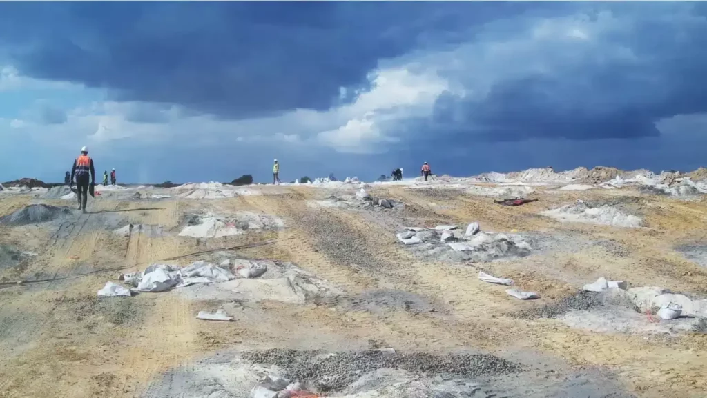 Blasting holes with blast hole covers
